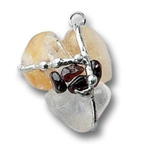 LEO Handmade Crystal Amulet Pendant Necklace